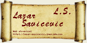 Lazar Savićević vizit kartica